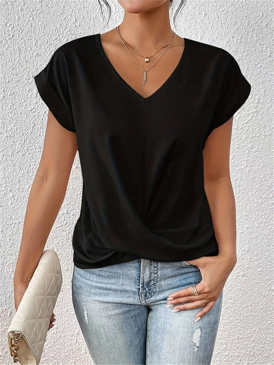 Cleo™ - Avslappnad t-shirt med sweetheart-urringning